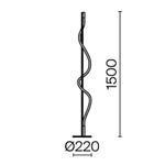 Напольный светильник (торшер) Maytoni MOD166FL-L15B3K