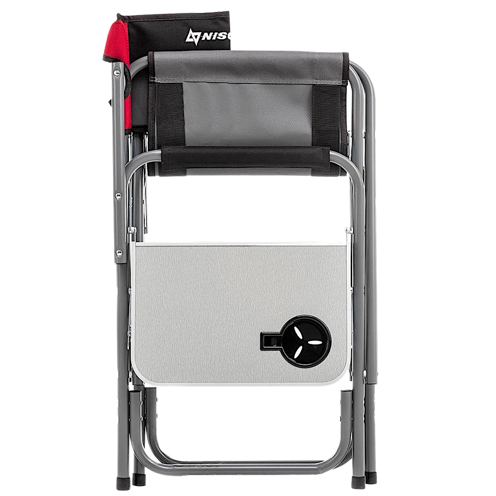 Кресло Nisus Maxi директорское 200кг N-DC-95200T-M-R-GRD (отк.стол) серый/красный/черный