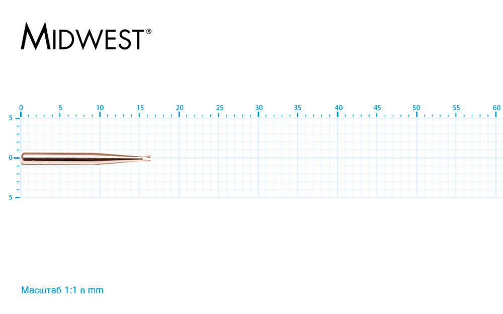 Бор твердосплавный Midwest - 152 FGSS 34