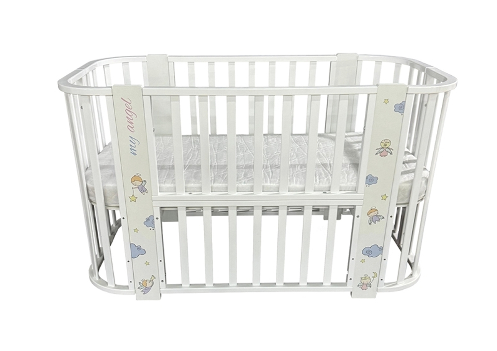 Детская кроватка ARIEL (маятник, разные аппликации)