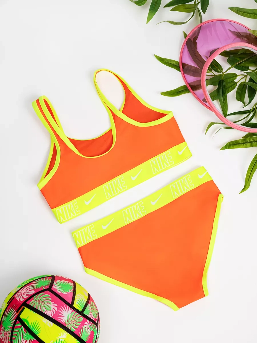 купальник раздельный с топом спортивный для бассейна