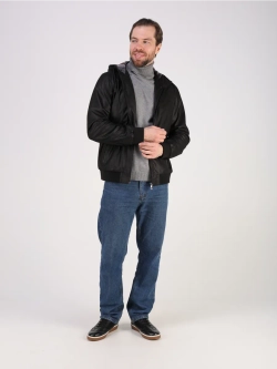 Кожаная куртка демисезонная замшевая с капюшоном