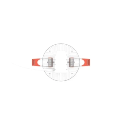 Светильник потолочный встраиваемый круг 9W 4000K 85mm Adjustable Frameless Gauss Elementary
