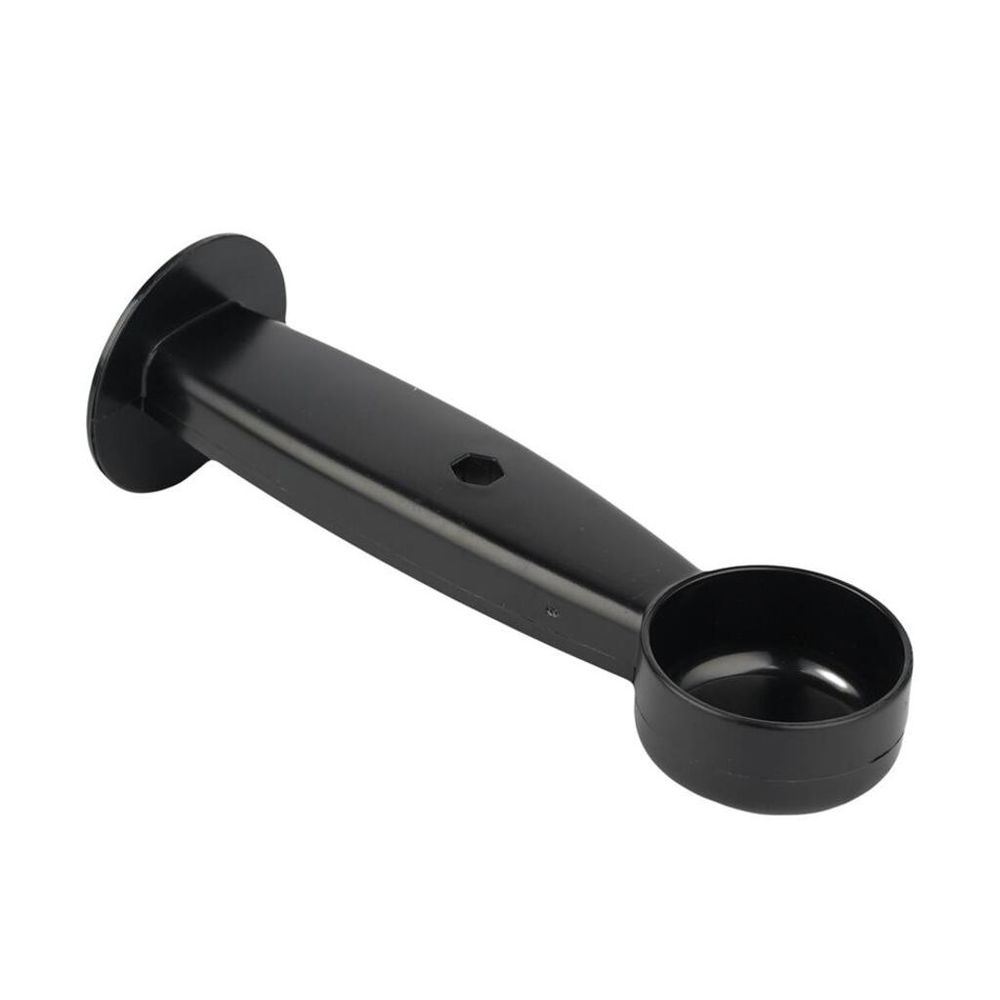 Ложка для дозирования и трамбовки с темпером 25 мл 4,5*16 см черная пластик Barbossa