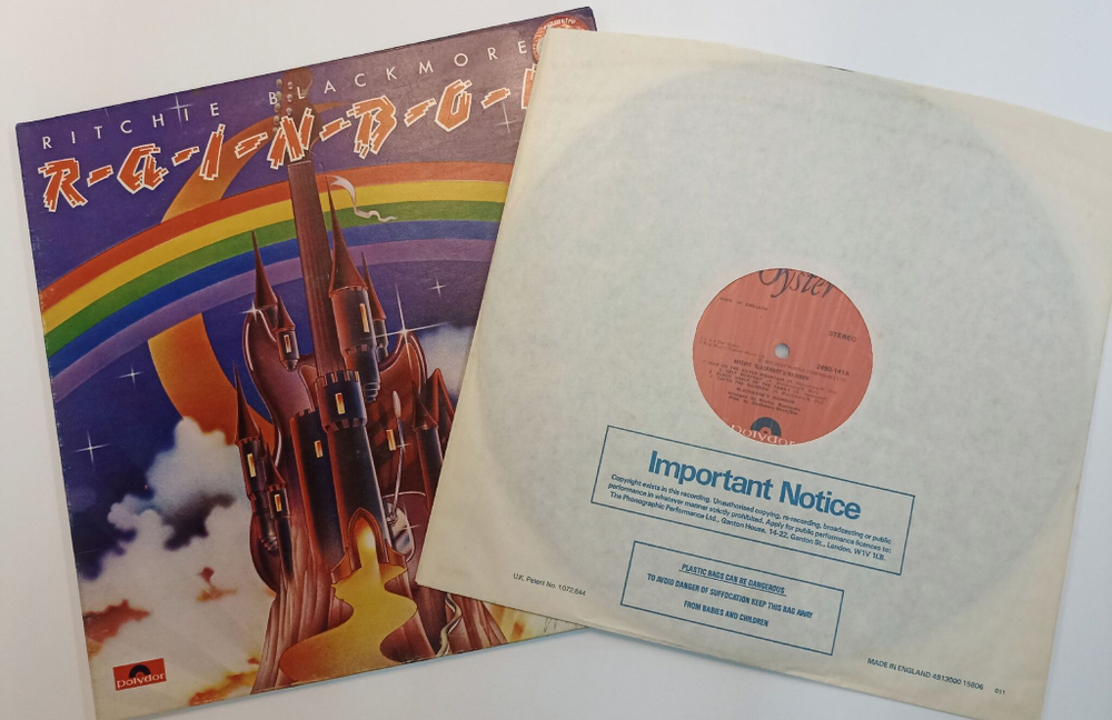 Винтажная виниловая пластинка LP Rainbow Ritchie Blackmores Rainbow (UK 1978)