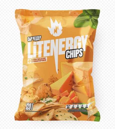 Чипсы Lit Energy "Сыр пармезан " 0,120 кг, (10шт в упаковке)