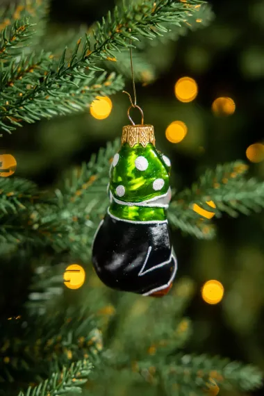 Елочное украшение Пингвин, стекло, 8 см., 1 шт., Витус (А41)