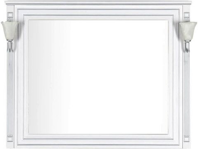 Зеркало Aquanet Паола 120 белый/серебро