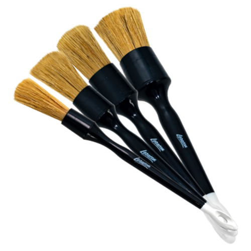 LERATON NATURAL BRISTLE DETAILING BRUSH SET DBRNS Набор кистей для детейлинга, натуральная щетина