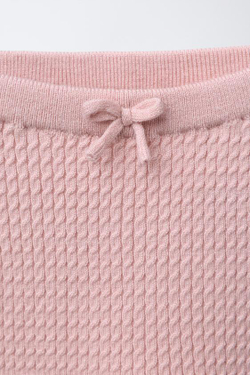 ZARA ЛЕГИНСЫ В РУБЧИК, СВЕТЛО-РОЗОВЫЙ