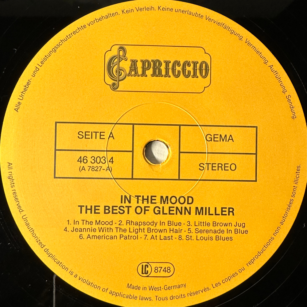 Glenn Miller ‎– In The Mood - The Best Of Glenn Miller (Германия)