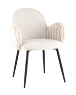 Стул обеденный Wave Stripes букле светло-серый