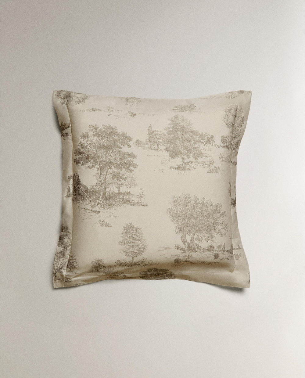 Наволочка Zara Home сатин, хлопок 100%, однотонный, 5154/091