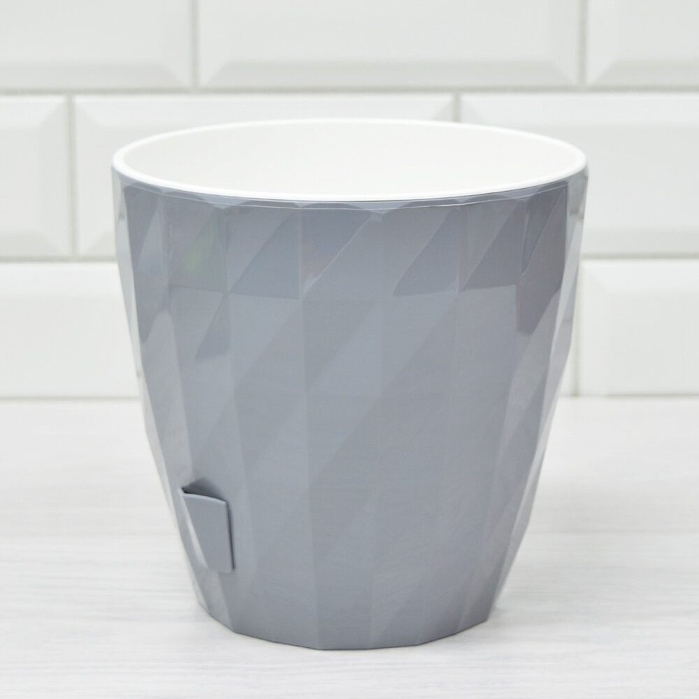 Кашпо Соло 3л RUBY, серый жемчуг