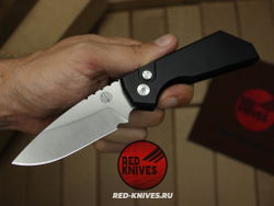 Нож Pro-Tech Strider PT Auto - черная рук, светлый клинок RK/Н116