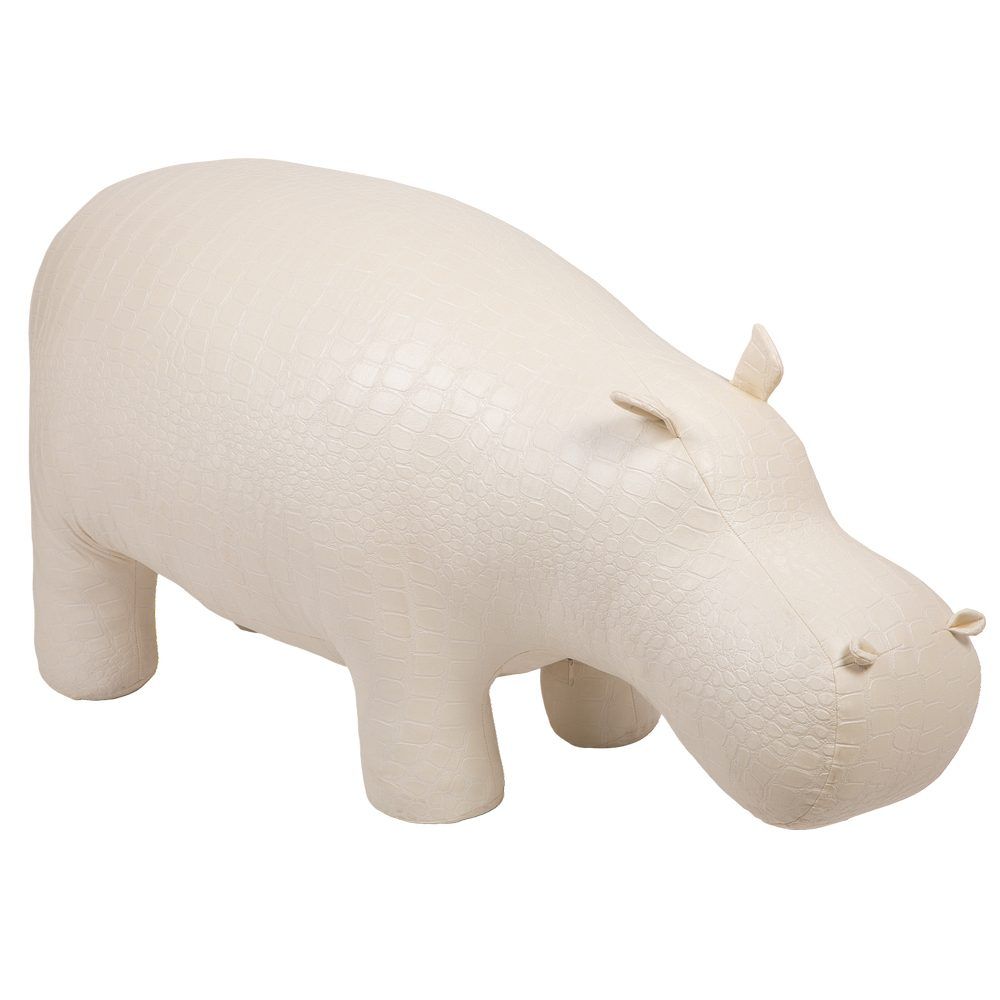 Банкетка Пуф Бегемот Белый средний