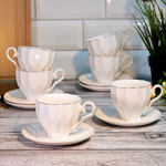 Кофейный набор 12 предметов 180мл "Золотая линия", 202511