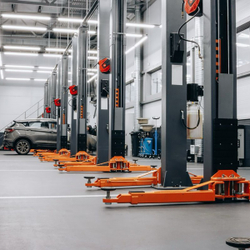 WDK-529 Подъемник двухстоечный с верхней синхронизацией 4 тонны, одност.разбл., 380В