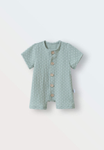 1301-244 Песочник муслин (горошек на зеленом)