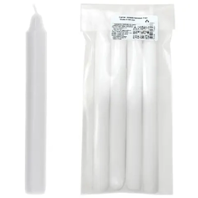 Свечи хозяйственные, КОМПЛЕКТ 4 шт., диаметр 16 мм, высота 165 мм, 35337