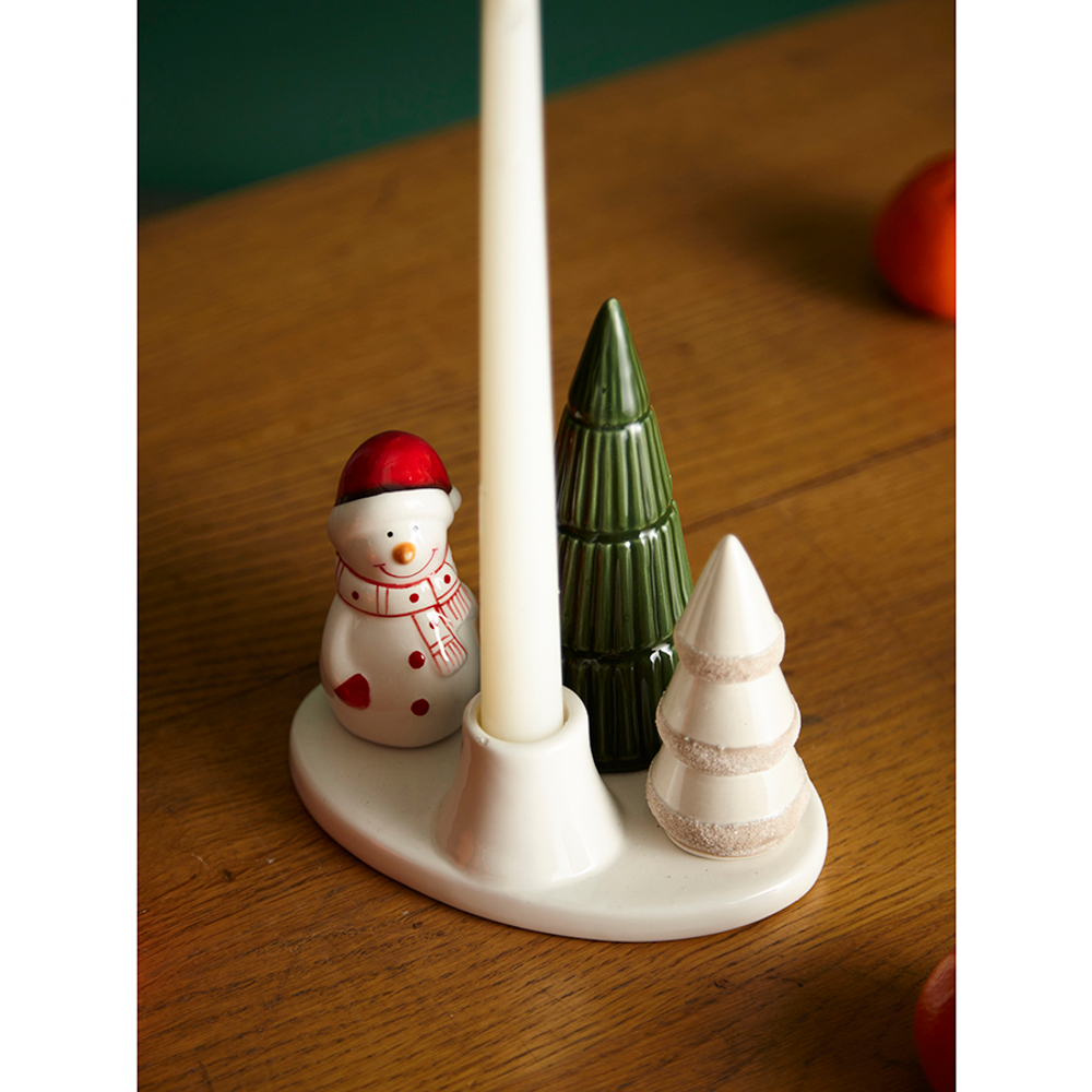 Подсвечник новогодний enchanted forest из коллекции new year essential, 14 см