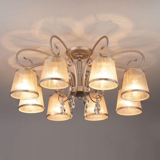 60065/8 / потолочный светильник /   серебро