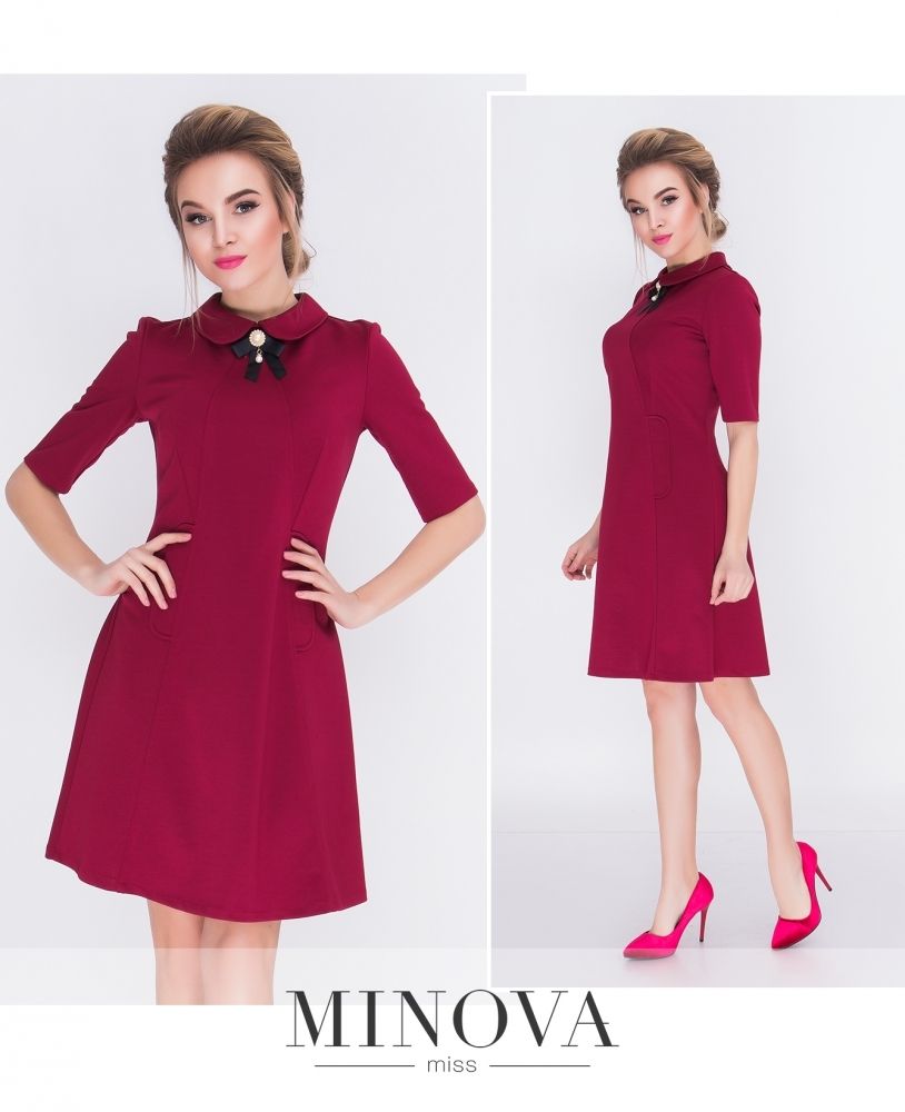 Платье 3090-бордо Minova Платье 3090-бордо Minova