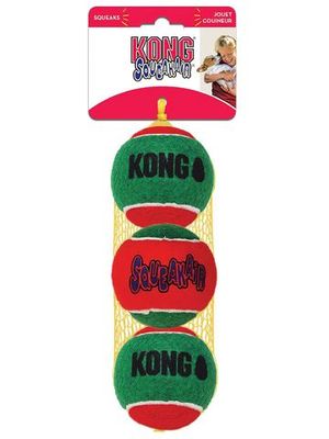 Игрушка для собак KONG Holiday Теннисный мячик 3 шт. средние