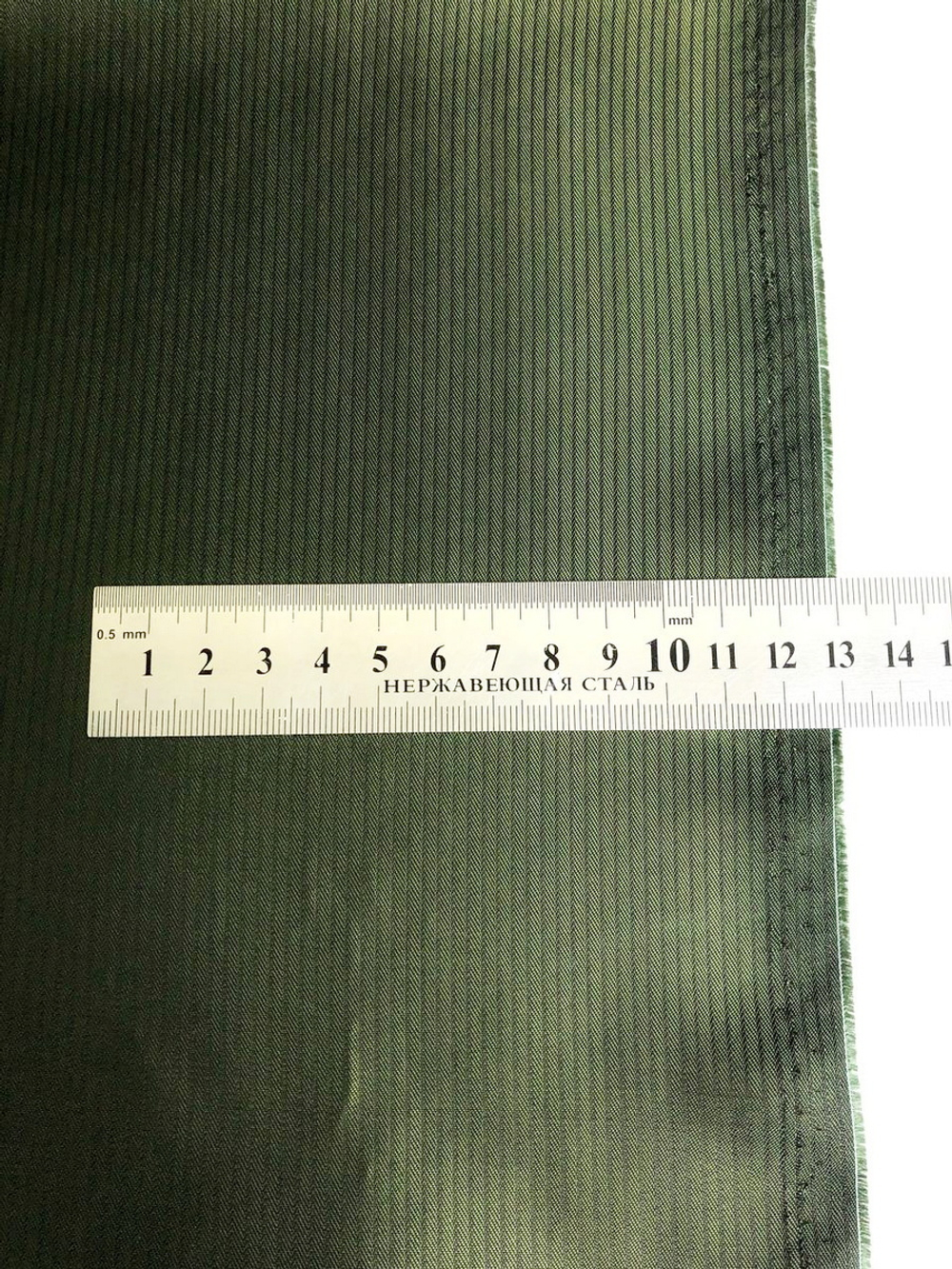 Подклад вискоза хаки, жаккард полоска