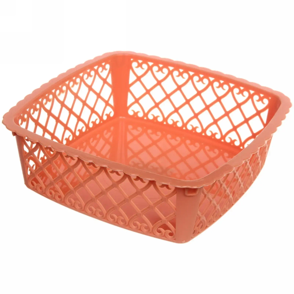 Сухарница пластиковая «Астория» 20*20*6,5см, тициан