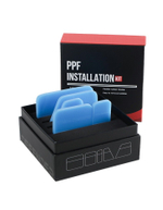 Shine Systems Набор ракелей с закругленными углами PPF, синего цвета 5шт 1 подарочная коробка