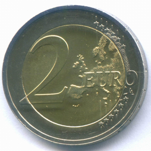 2 евро 2020 год. Литва. Регионы - Аукштайтия. Биметалл AUNC