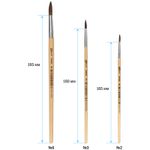 Набор кистей пони, 3шт (2 4 6), в блистере, Спейс