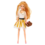 Кукла тип Модель Жанетт в розовой юбке, в коробке. Арт. M6577-3