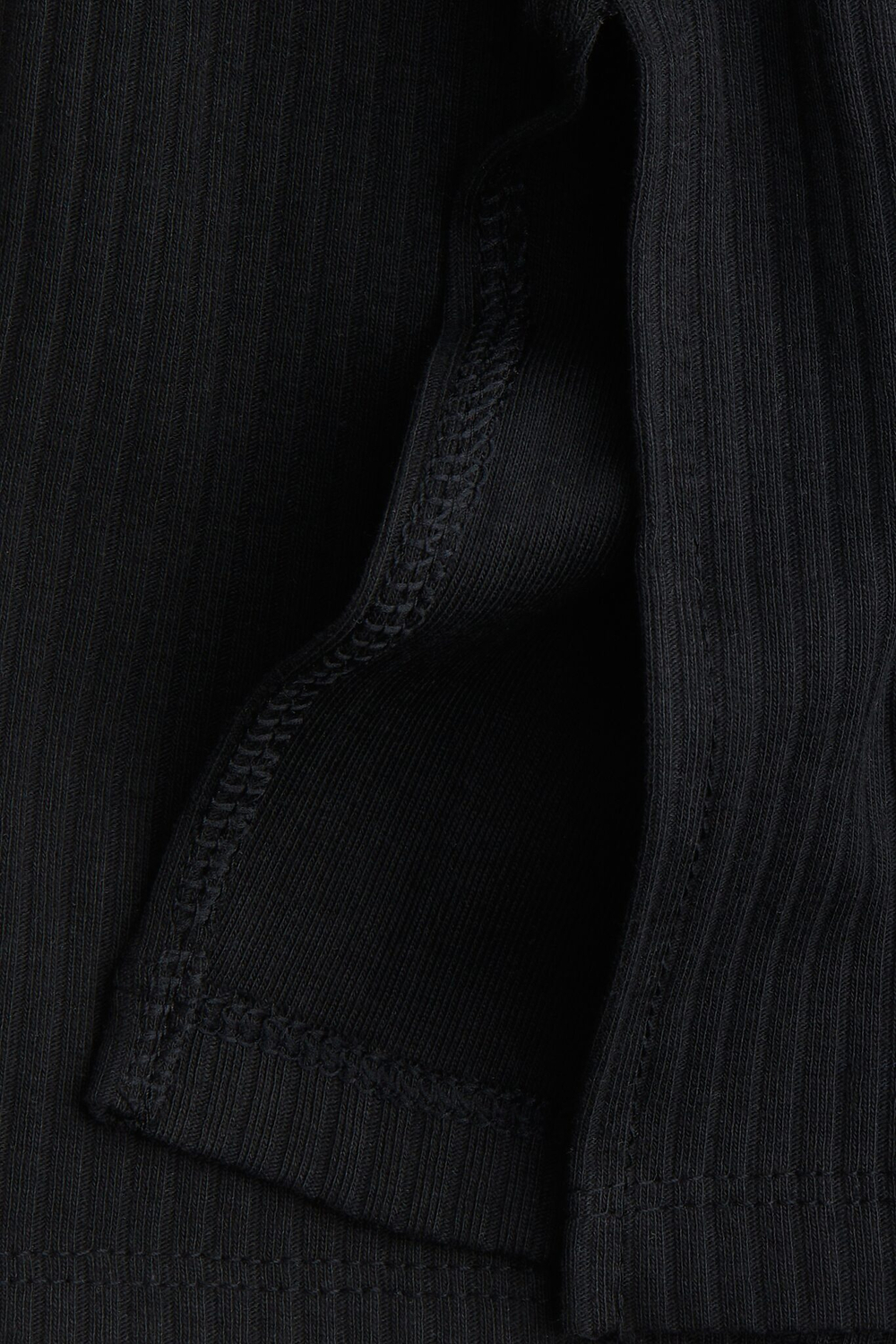 H&M Комплект из эластичного трикотажного топа и юбки, черный