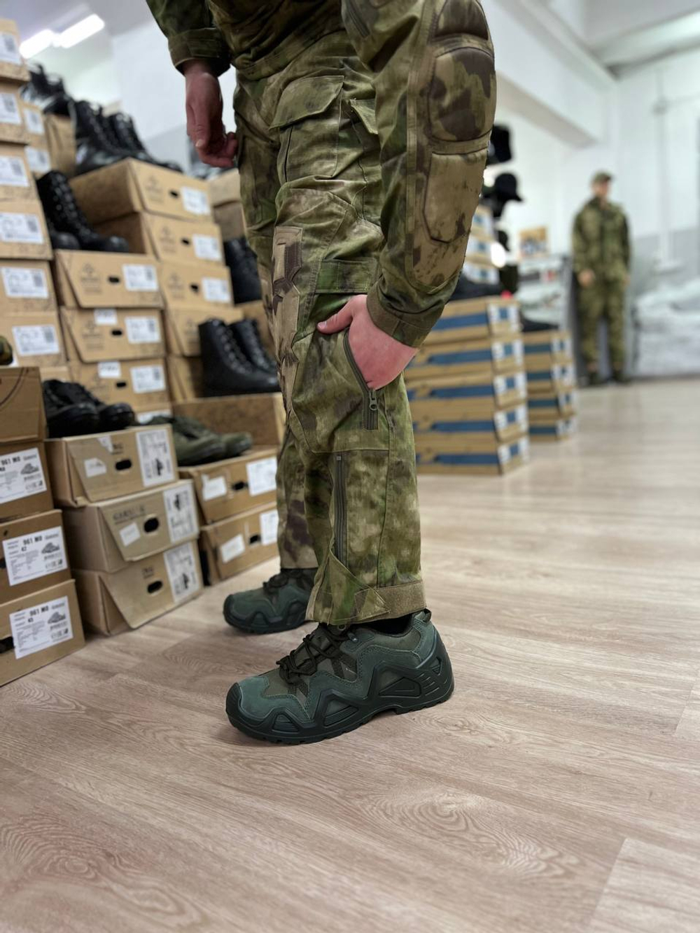 Тактический костюм G3 с защитой локтей и коленей / мох