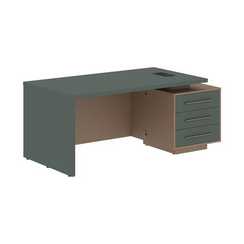 Стол руководителя с тумбой VCT 1890(R)  1800х900х750 VELION