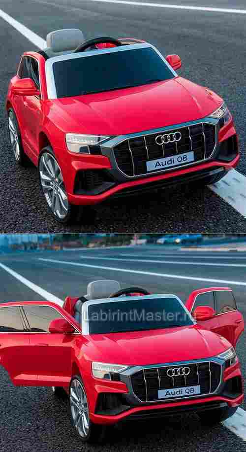 Детский электромобиль "AUDI Q8" 6V, красный