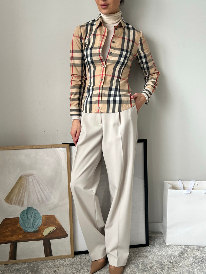 Клетчатая рубашка Burberry , XS-S