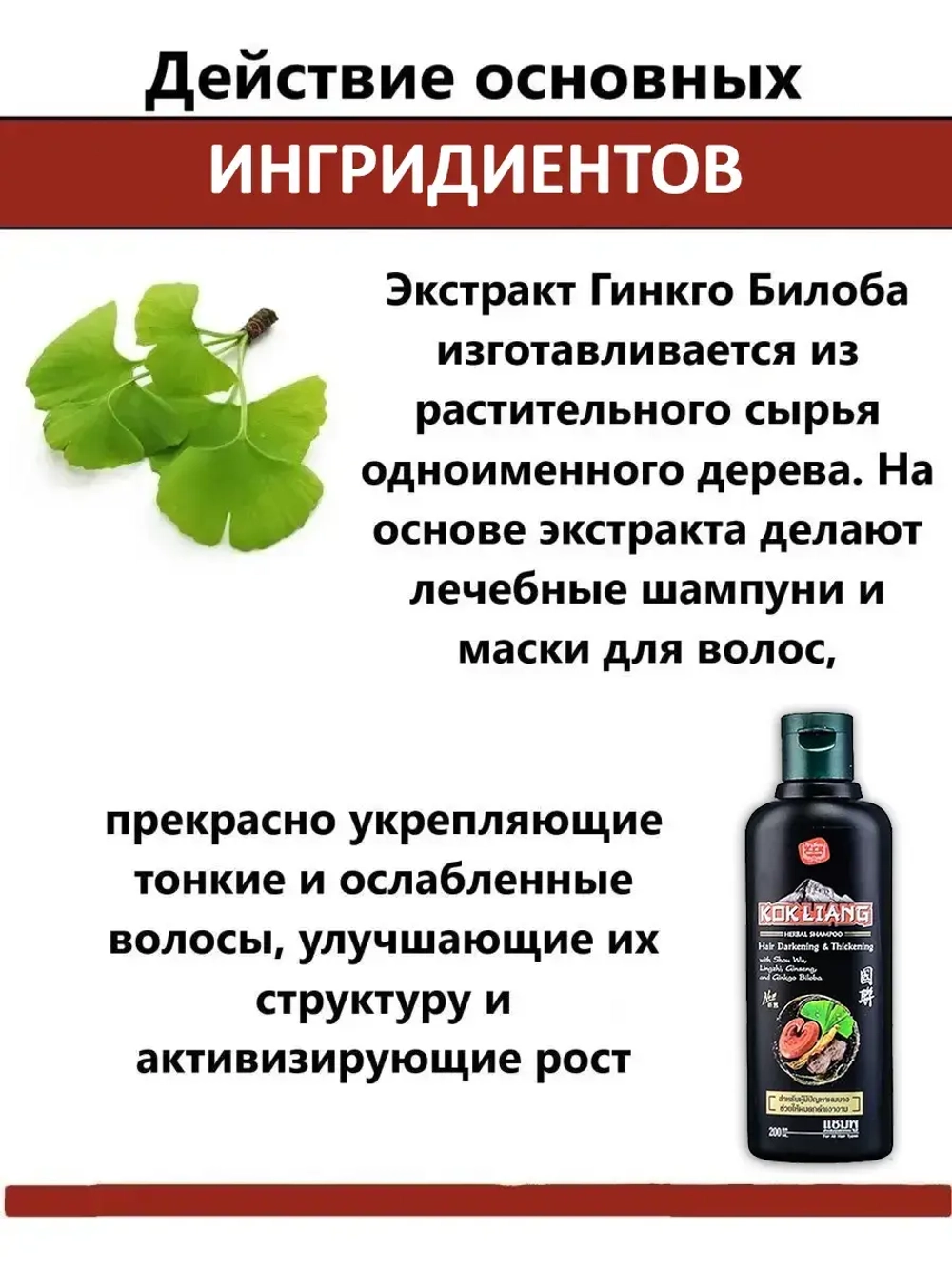 Против выпадения и седины волос - Шампунь Тайский травяной