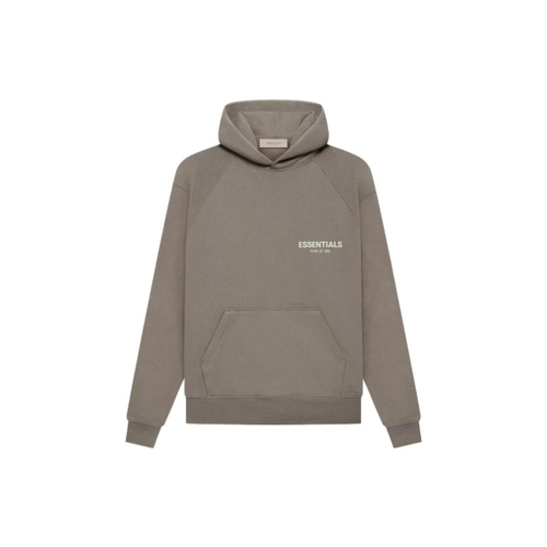 Толстовка Fear of God Essentials SS22 Hoodie Desert Taupe Logo, FOG-SS22-399