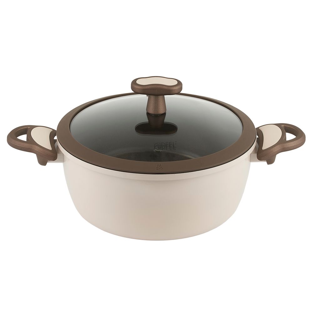 Алюминиевая кастрюля Gipfel Stadella Beige 51108 24 см/5 л