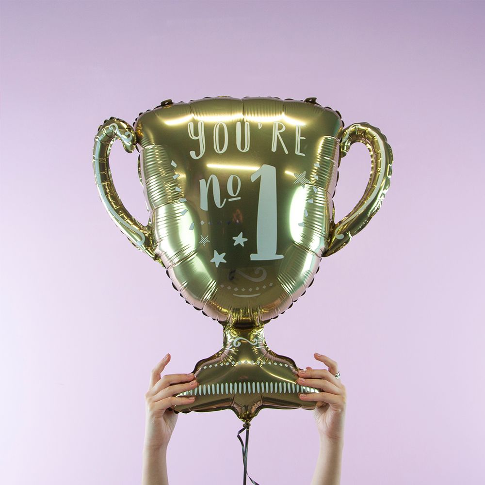 Шар (31''/79 см) Фигура, Кубок Чемпиона, Ты №1, Золото, 1 шт.