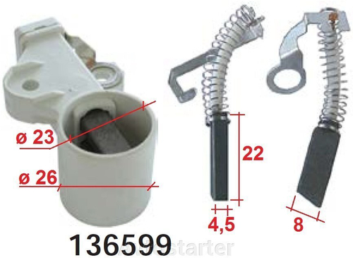 Щёточный узел генератора