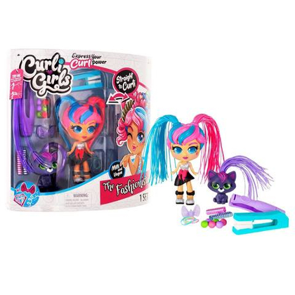 Кукла Curli Girls Модница Милли с чёрным котёнком Вог