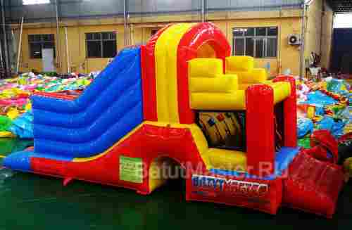 Детский надувной батут "Отличное настроение" 6*2,2*2,8 м