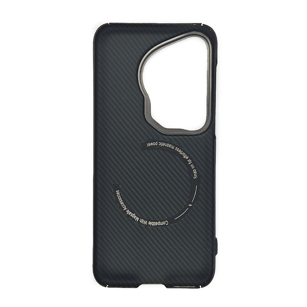 Карбоновый чехол MosSeller для Huawei Pura 70 Ultra с Магсейф, черный