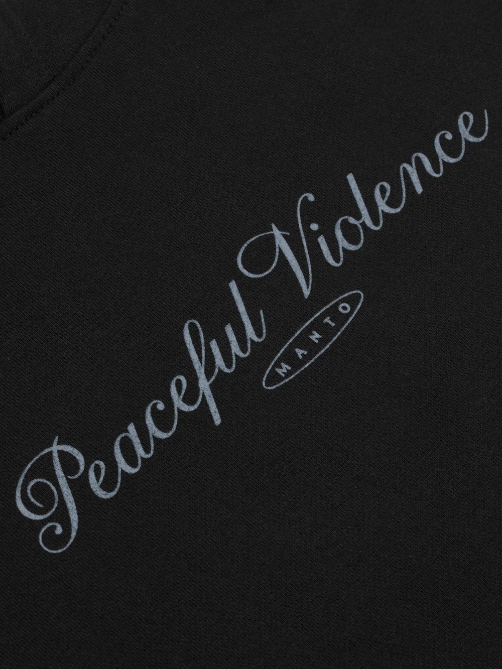 Худи MANTO PEACEFUL VIOLENCE чёрное