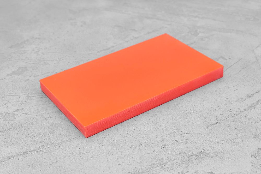 G10 extra, плашка 130х80х9,0(+)мм оранжевый неон