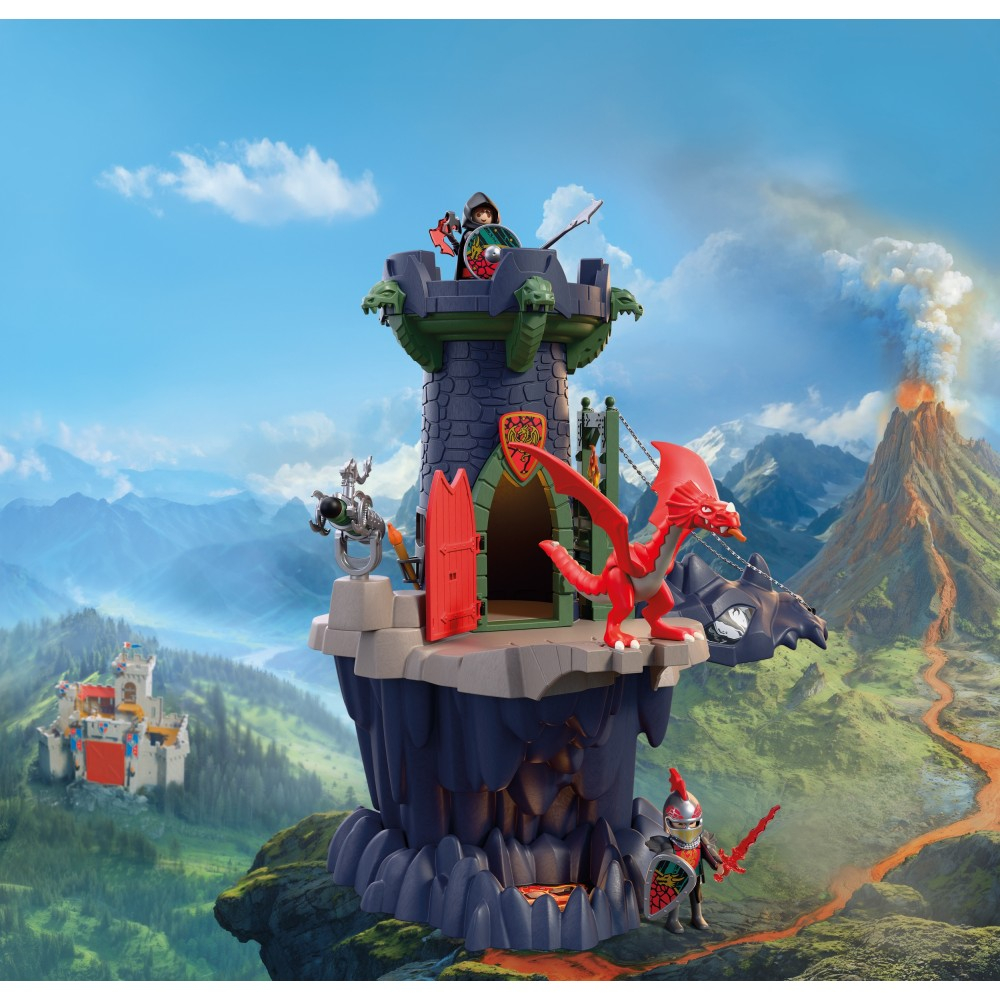 Playmobil Knights 72113 Башня рыцарей герба Дракон 70 деталей — фото 3